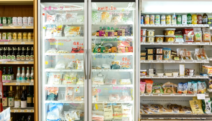 毎日使う、冷蔵庫や冷凍庫の品々も豊富に取り揃えています。