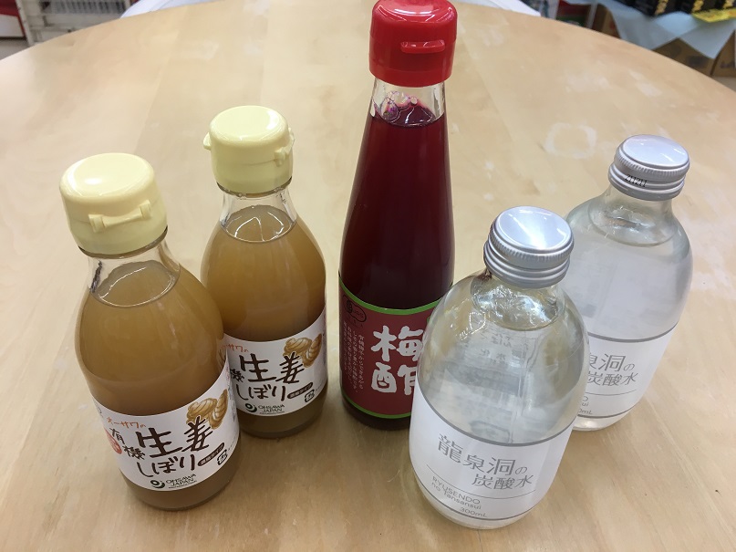 夏におすすめ！生姜や梅酢の炭酸水割りでおいしいジュース